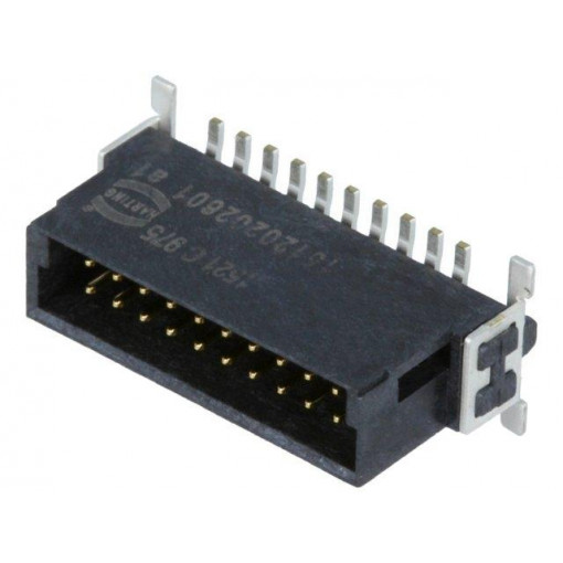 15120202601333; Connector: PCB to PCB; male; PIN: 20; 1.27mm; Series: har-flex; 2.3A; HARTING