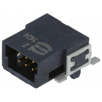 15150062601333; Connector: PCB to PCB; male; PIN: 6; 1.27mm; Series: har-flex; 2.3A; HARTING