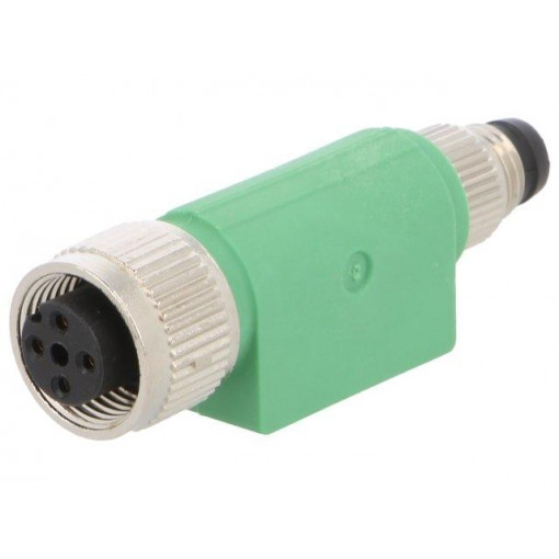 SAC-4P-M8MS-M12FS; Adapter; PIN: 4; straight; 30VAC; 4A; -25÷90°C; 30VDC; PHOENIX CONTACT