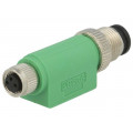 SAC-3P-M12MS-M8FS; Adapter; PIN: 3; straight; 60VAC; 4A; -25÷90°C; 60VDC; PHOENIX CONTACT