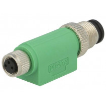 SAC-3P-M12MS-M8FS; Adapter; PIN: 3; straight; 60VAC; 4A; -25÷90°C; 60VDC; PHOENIX CONTACT