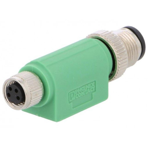 SAC-4P-M12MS-M8FS; Adapter; PIN: 4; straight; 30VAC; 4A; -25÷90°C; 30VDC; PHOENIX CONTACT