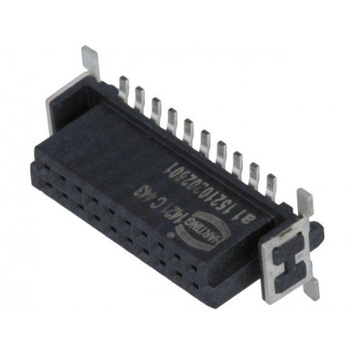 15210202601333; Connector: PCB to PCB; female; PIN: 20; 1.27mm; Series: har-flex; HARTING