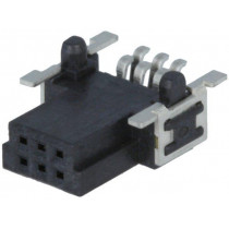 15250062601333; Connector: PCB to PCB; female; PIN: 6; 1.27mm; Series: har-flex; HARTING