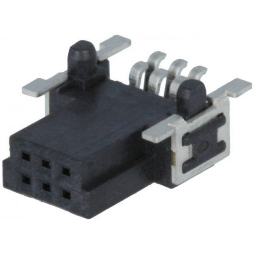 15250062601333; Connector: PCB to PCB; female; PIN: 6; 1.27mm; Series: har-flex; HARTING