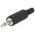 1532 06; Plug; Jack 3,5mm; male; mono; with strain relief; ways: 2; straight; LUMBERG