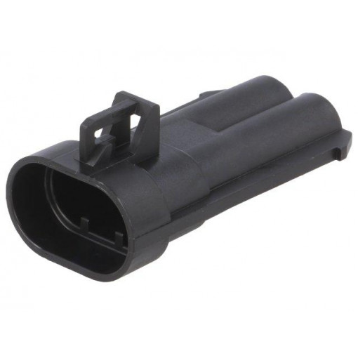 15344054; Connector: automotive; Ducon 6.3; plug; male; PIN: 2; for cable; APTIV 15344054; Connector: automotive; Ducon 6.3; plug; male; PIN: 2; for cable; APTIV