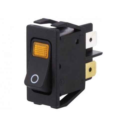 1555.3104; ROCKER; DPST; Pos: 2; OFF-ON; 16A/250VAC; black; IP40; 100mΩ; Marquardt