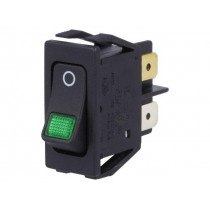 1555.3108; ROCKER; DPST; Pos: 2; OFF-ON; 16A/250VAC; black; IP40; 100mΩ; Marquardt