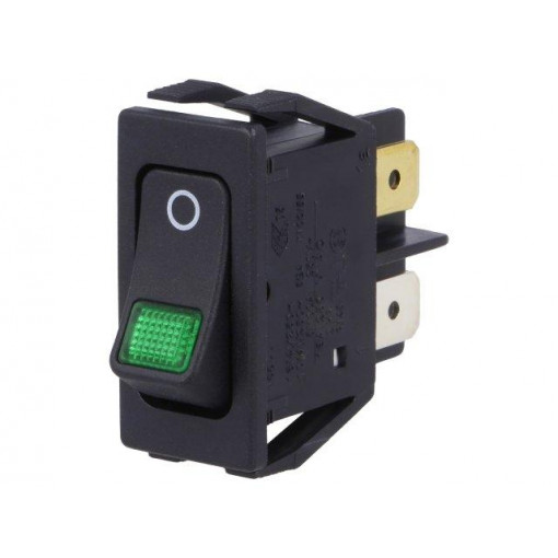 1555.3108; ROCKER; DPST; Pos: 2; OFF-ON; 16A/250VAC; black; IP40; 100mΩ; Marquardt