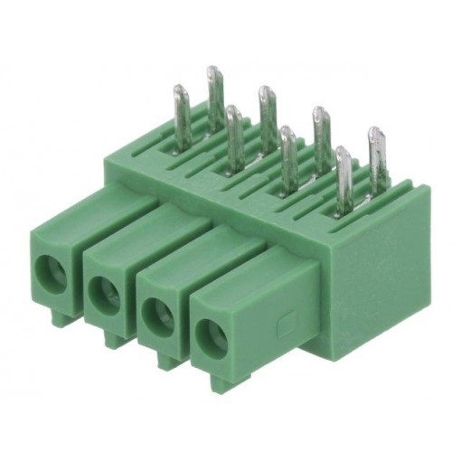15EDGA-3.5-04P-14-00AH; Pluggable terminal block; 3.5mm; ways: 4; angled 90°; socket; THT; DEGSON ELECTRONICS 15EDGA-3.5-04P-14-00AH; Pluggable terminal block; 3.5mm; ways: 4; angled 90°; socket; THT; DEGSON ELECTRONICS