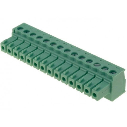 15EDGK-3.81-14P-14-00A(H); Pluggable terminal block; 3.81mm; ways: 14; straight; plug; female; DEGSON ELECTRONICS 15EDGK-3.81-14P-14-00A(H); Pluggable terminal block; 3.81mm; ways: 14; straight; plug; female; DEGSON ELECTRONICS