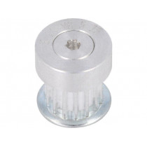 16 T2,5   15-200ZA; Belt pulley; T2.5; W: 4; 6mm; whell width: 16mm; Ø: 11.4mm; aluminium; OPTIBELT 16 T2,5   15-200ZA; Belt pulley; T2.5; W: 4; 6mm; whell width: 16mm; Ø: 11.4mm; aluminium; OPTIBELT