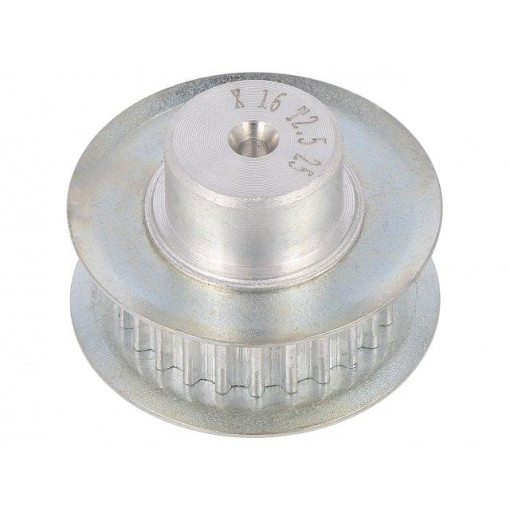 16 T2,5   25-200ZA; Belt pulley; T2.5; W: 4; 6mm; whell width: 16mm; Ø: 9.35mm; aluminium; OPTIBELT