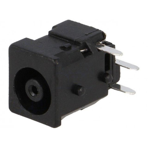 1613 10; Socket; DC supply; female; 5,5/3,3/1mm; with on/off switch; THT; LUMBERG