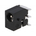 1613 12; Socket; DC supply; male; 3,4/1,4mm; with on/off switch; on PCBs; LUMBERG