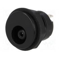 1614 05; Socket; DC supply; female; 6,5/4,3/1,4mm; with on/off switch; LUMBERG