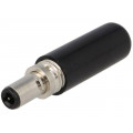 1634 01; Plug; DC supply; female; 5,5/2,5mm; with lock; for cable; 1A; 12VDC; LUMBERG