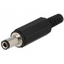 1634 02; Plug; DC supply; female; 5,5/2,5mm; with strain relief; for cable; LUMBERG