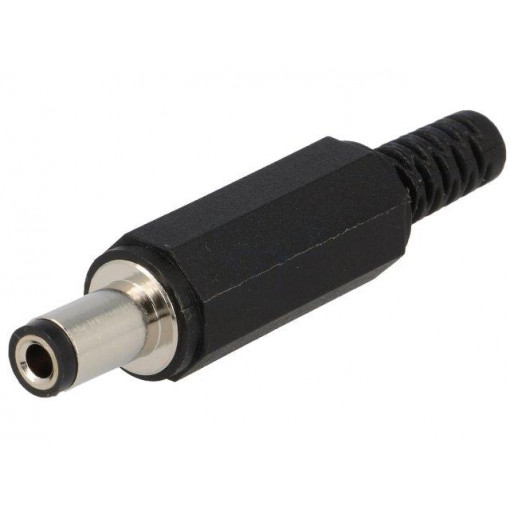1634 02; Plug; DC supply; female; 5,5/2,5mm; with strain relief; for cable; LUMBERG