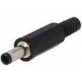 1636 02; Plug; DC supply; female; 4/1,7mm; with strain relief; for cable; LUMBERG