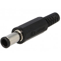 1636 04; Plug; DC supply; female; 5,5/3,3/1mm; with strain relief; 1A; LUMBERG