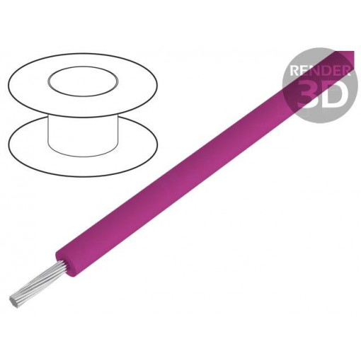 1636 RD005; Wire; Lead Wire; stranded; Cu; EPDM; red; 5kV; -30÷90°C; 30,5m; 18AWG; ALPHA WIRE