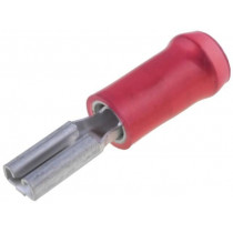165142; Wire pin terminal; Ø: 1.8mm; 0.3÷1.42mm2; crimped; for cable; red; TE Connectivity
