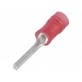 165168; Wire pin terminal; Ø: 1.8mm; 0.3÷1.42mm2; crimped; for cable; red; TE Connectivity 165168; Wire pin terminal; Ø: 1.8mm; 0.3÷1.42mm2; crimped; for cable; red; TE Connectivity