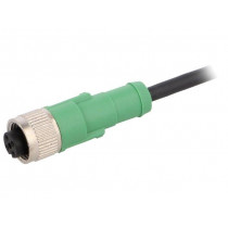 SAC-4P-1,5-PUR/M12FS; Connection lead; M12; PIN: 4; straight; 1.5m; plug; 250VAC; 4A; PHOENIX CONTACT