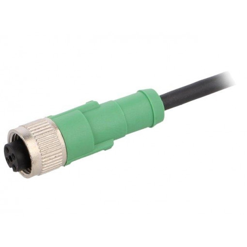 SAC-4P-1,5-PUR/M12FS; Connection lead; M12; PIN: 4; straight; 1.5m; plug; 250VAC; 4A; PHOENIX CONTACT