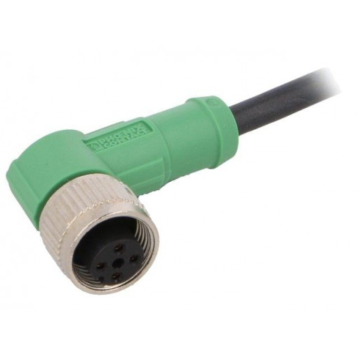 SAC-4P-1,5-PUR/M12FR; Connection lead; M12; PIN: 4; angled; 1.5m; plug; 250VAC; 4A; 250VDC; PHOENIX CONTACT