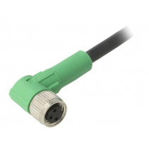SAC-3P-3,0-PUR/M8FR; Connection lead; M8; PIN: 3; angled; 3m; plug; 60VAC; 4A; -25÷90°C; PHOENIX CONTACT