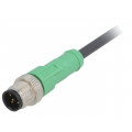 SAC-5P-M12MS/1,5-PUR; Connection lead; M12; PIN: 5; straight; 1.5m; plug; 60VAC; 4A; 60VDC; PHOENIX CONTACT