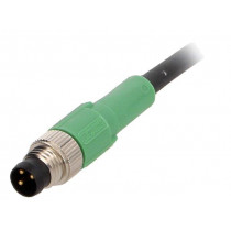 SAC-3P-M8MS/3,0-PUR; Connection lead; M8; PIN: 3; straight; 3m; plug; 60VAC; 4A; -25÷90°C; PHOENIX CONTACT