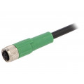 SAC-4P-1,5-PUR/M8FS; Connection lead; M8; PIN: 4; straight; 1.5m; plug; 30VAC; 4A; 30VDC; PHOENIX CONTACT