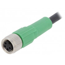 SAC-4P-3,0-PUR/M8FS; Connection lead; M8; PIN: 4; straight; 3m; plug; 30VAC; 4A; -25÷90°C; PHOENIX CONTACT
