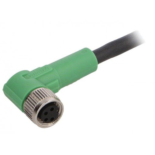 SAC-4P-1,5-PUR/M8FR; Connection lead; M8; PIN: 4; angled; 1.5m; plug; 30VAC; 4A; -25÷90°C; PHOENIX CONTACT