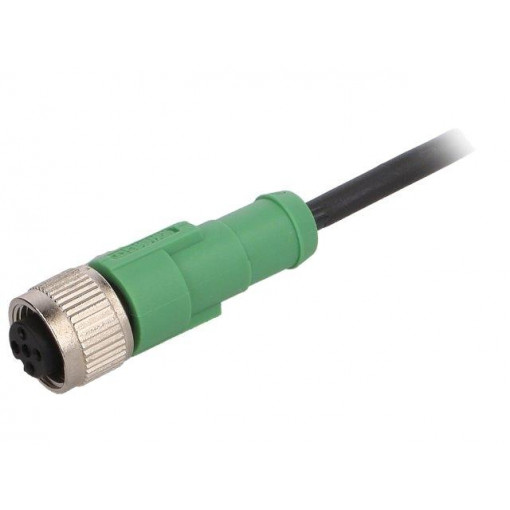 SAC-3P-1,5-PUR/M12FS; Connection lead; M12; PIN: 3; straight; 1.5m; plug; 250VAC; 4A; PHOENIX CONTACT
