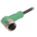 SAC-3P-1,5-PUR/M12FR; Connection lead; M12; PIN: 3; angled; 1.5m; plug; 250VAC; 4A; 250VDC; PHOENIX CONTACT