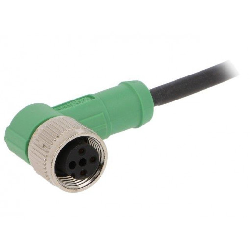 SAC-3P-3,0-PUR/M12FR; Connection lead; M12; PIN: 3; angled; 3m; plug; 250VAC; 4A; -25÷90°C; PHOENIX CONTACT