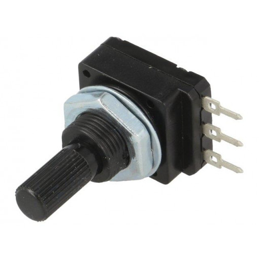 16PMI-100K; Potentiometer: shaft; single turn; 100kΩ; 60mW; PCB; 6mm; plastic; SR PASSIVES