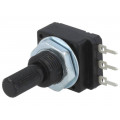 16PMI-2K2; Potentiometer: shaft; single turn; 2.2kΩ; 60mW; PCB; 6mm; plastic; SR PASSIVES