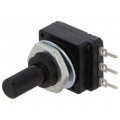 16PMI-500K; Potentiometer: shaft; single turn; 500kΩ; 60mW; PCB; 6mm; plastic; SR PASSIVES