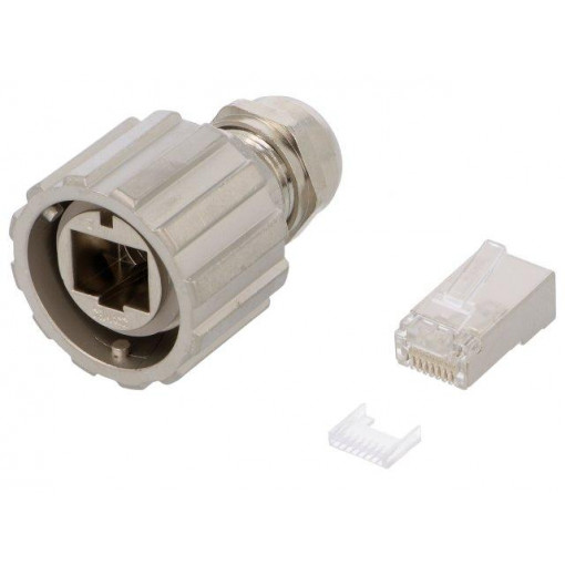 17-101794; Plug; RJ45; PIN: 8; Cat: 5e; shielded; Layout: 8p8c; Locking: bayonet; CONEC
