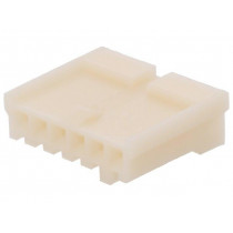 171822-6; Wire-board; plug; female; EI; 2.5mm; PIN: 6; w/o contacts; for cable; TE Connectivity