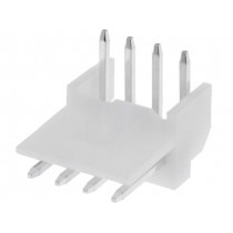 171826-4; Wire-board; socket; male; EI; 2.5mm; PIN: 4; THT; tinned; Layout: 1x4; TE Connectivity