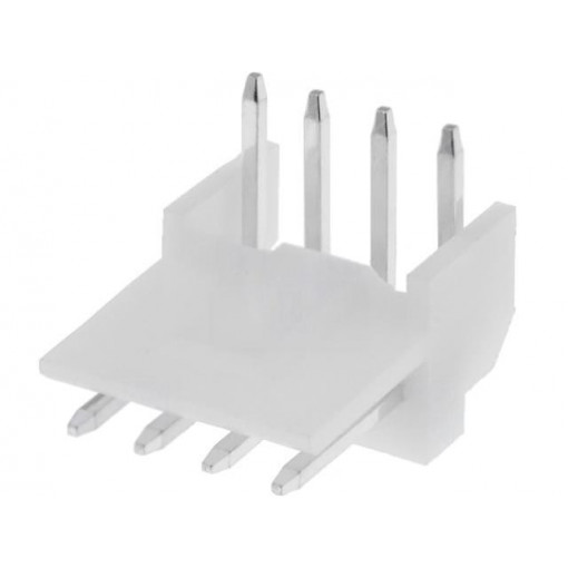 171826-4; Wire-board; socket; male; EI; 2.5mm; PIN: 4; THT; tinned; Layout: 1x4; TE Connectivity