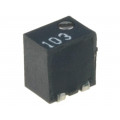 1801WSMD-10K; Potentiometer: mounting; vertical,multiturn; 10kΩ; 250mW; SMD; SR PASSIVES