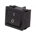 1802.6123; ROCKER; DPST; Pos: 2; OFF-ON; 12A/250VAC; black; IP40; none; 100mΩ; Marquardt